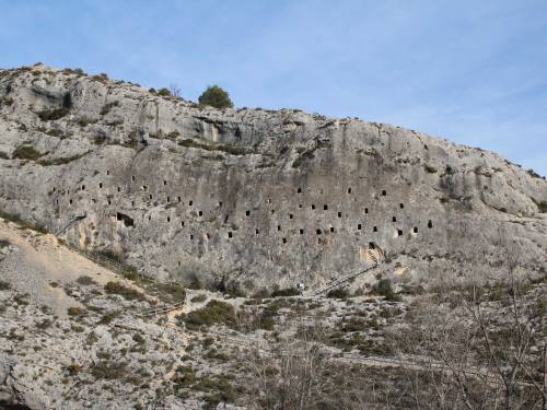 useless-catalanfacts:The Moorish Cavesof Bocairent (Les Covetes del Moros)These are a group of man-m