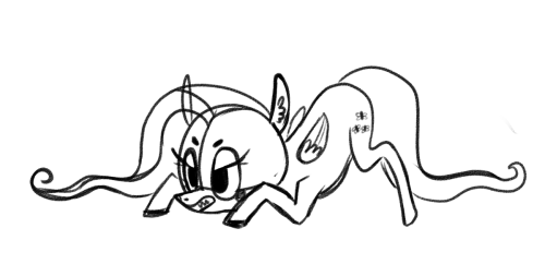 jellybeanbullet:  stayin up way too late sketchin ponies  <3