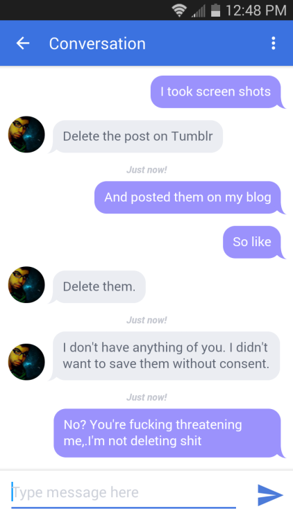 unskinny: largeandlovely: queenfattyoftherollpalace: After being blocked on kik he messaged me on ok