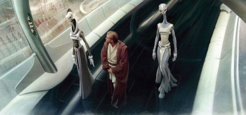 darthluminescent:Star Wars:  Attack of the Clones Paintings // by Brian Rood