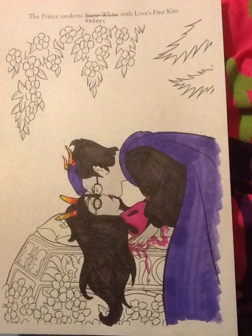 kanussie-hussaya:Oh yeah, my friend and I were being dorks a couple weeks ago, grabbed coloring book