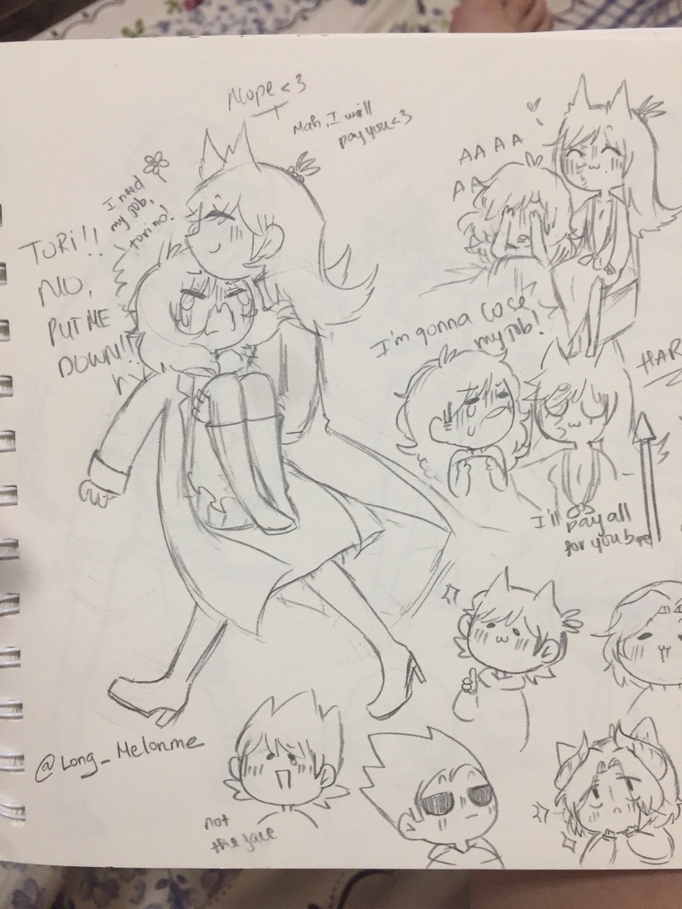 long-melonne:  I’m back to school… Again, so yeah This is my doodles in a week