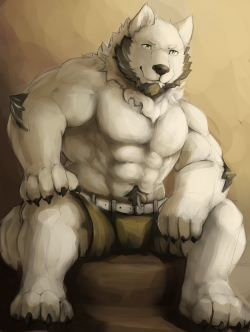 ralphthefeline:  Just some kind of bearded bara dog. I don’t even know what kind of dog he would be so he is a mutt~!  