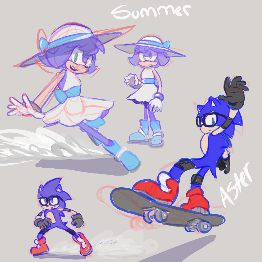 The Next Generation — I wanted to draw my sonamy fanchilds with