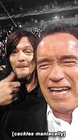 bill-11b:  reedusnorman-deactivated2015070:Arnold Schwarzenegger’s snapchat feat. Norman Reedus and Kellie Pickler  Arnold is a national treasure. Fuck you Austria, he’s ours.