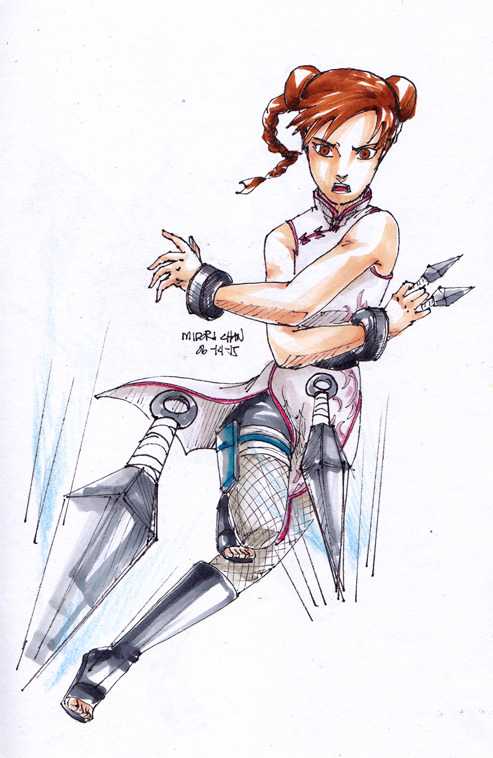 midorichan12:  Quick doodling of the queens doing their things before Naruto and