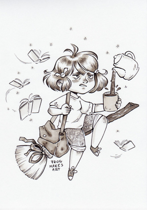 Inktober day 2: Student witch