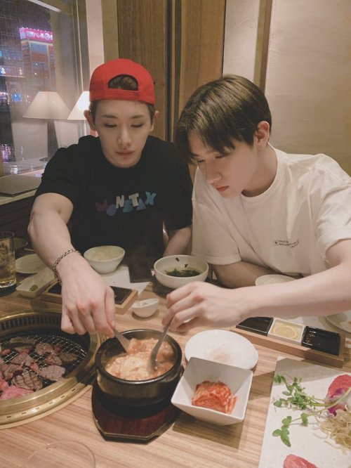 Monday:I.m and Wonho twitter update 190503photo credit:  OfficialMonstaX