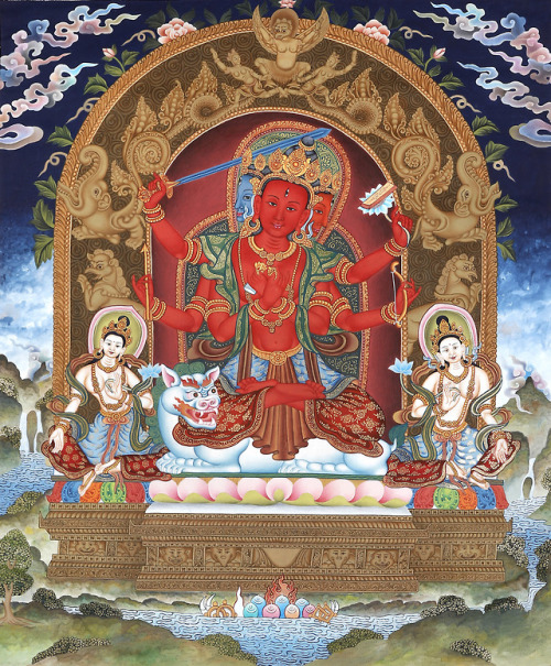 arjuna-vallabha:Manjushri, nepali paubha