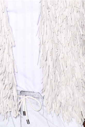 Fringes gilet detail. Maison Martin Margiela, Homme, Spring/Summer 2013