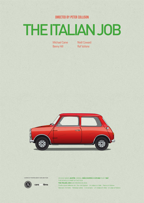 escapekit:  Cars and Films Spain based designer/illustrator Jesús Prudencio has