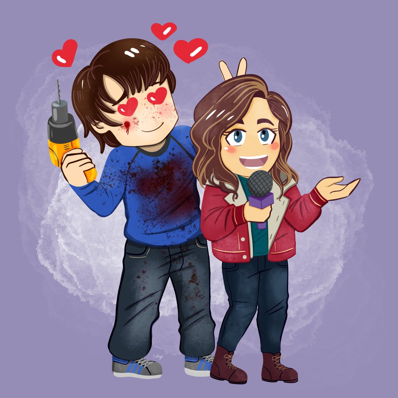 W h o l a h a y o l a — A super fun chibi ship commission for the