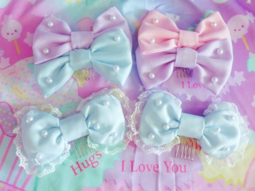 mermaid-bows:  I’m working on a little project that’ll be done by tonight :) Bows are from Angelic P