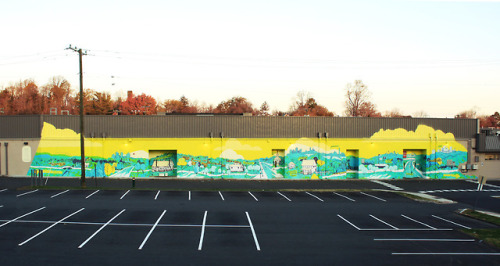 “W&OD Trail: Highway of Community” • about 3500 sq ft • painted Nov. 2018 in 14 days • Vie