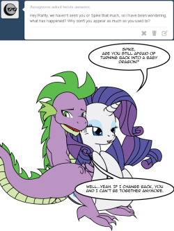 twixie-answers:  Because you’d be too small to hold her.  Daww :3