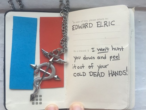 vantasticmess: Edward Elric’s Alchemy Notebook (Fullmetal Alchemist Brotherhood) Commissions t