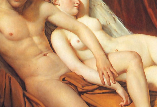 velvet-paws:  Jacques-Louis David - Cupid and Psyche (1817)  beauty