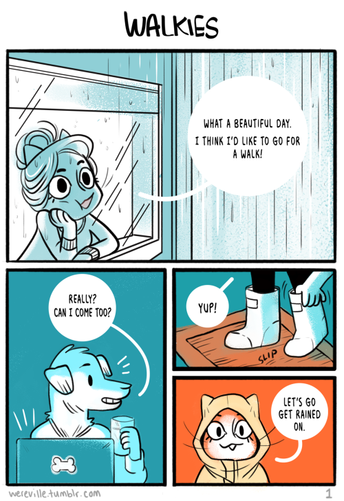 wereville:  I like to make sure I say hello to my wild neighbours whenever I get the chance.   ☔☔☔☔ 