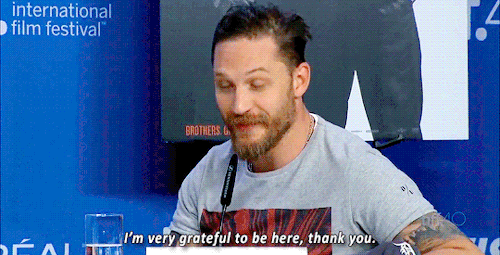 kinghardy:  Tom Hardy at the TIFF Press Conference porn pictures