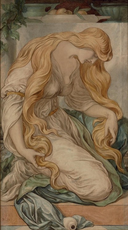 arthistorianmindswirls:Frederic James Shields, Mary Magdalene1911