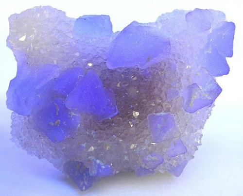 saucywhistles: Fluorite on quartz