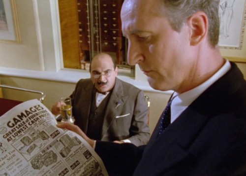 Sometimes I think Hastings only pops round to read Poirot’s newspapers.Happy Hastings Monday, everyo