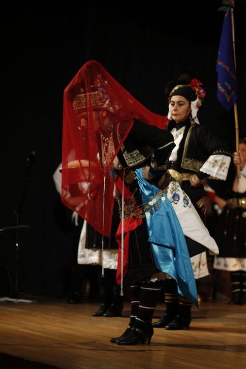 Traditional Macedonian bride&rsquo;s costume from Αlexandria (Roumlouki),Imathia Greece.