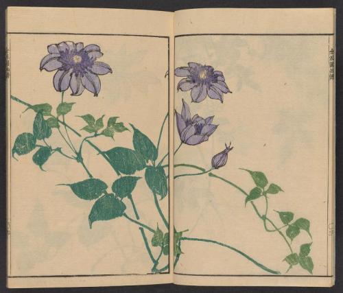 heaveninawildflower: ‘Kinpaen gafu’ by Bunpō Kawamura (Japanese, 1779-1821).  Publ