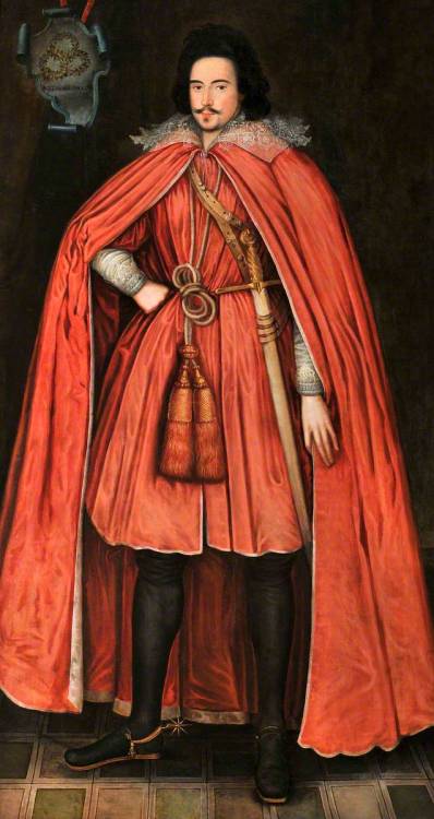 history-of-fashion:ab. 1603 British (English) School - Sir Edward Herbert, later 1st Baron Herbert o
