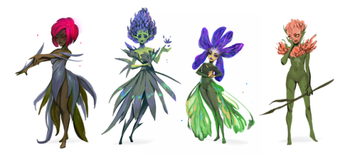 telthona:Floral Fairies 2 Just rebloging these fairies, since they were in the same style as the one