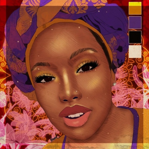 lehuckbadu: I’m just trying to look like the artwork I do for other people all the time  IG: _