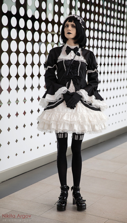 Me at the Starcon 2018, enjoying my lolita outfit :3