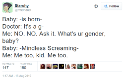 genderoftheday:  Today’s Gender of the Day is: -Mindless Screaming- (source) 