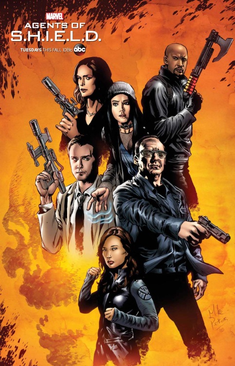 Love this exclusive Marvel’s Agents of S.H.I.E.L.D. poster that debuted at Comic-Con!