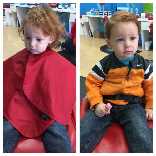 Jace got his first haircut 10/02