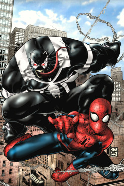 Patientcomicaddict:  Spider-Man And Venom By Paulo Siqueira