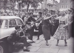jinxy7:  1950’s street dance  Via Pinterest