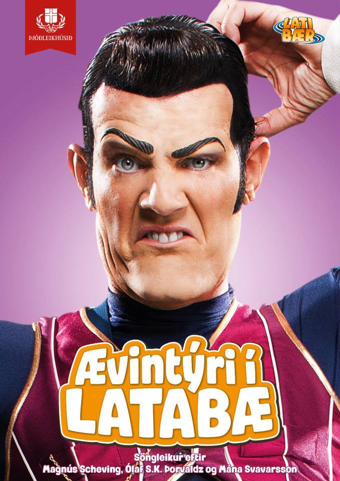 Cover for Advetures of Lazytown, with Robbie Rotten taking up the full cover.