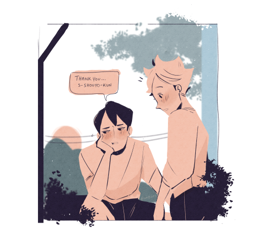 Been reading too many shoujo mangas so I keep thinking about kagehina using first names now