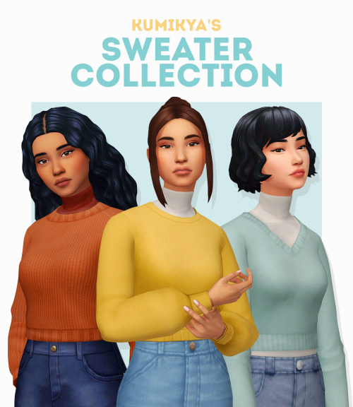 kumikya: KUMIKYA’S SWEATER COLLECTION hi ! i made 2 sweaters a while ago and someone asked me to se