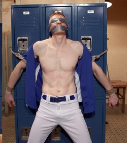 twinkacademy:  The Academy Baseball team loves to hazes its new team members  Next his circumcision