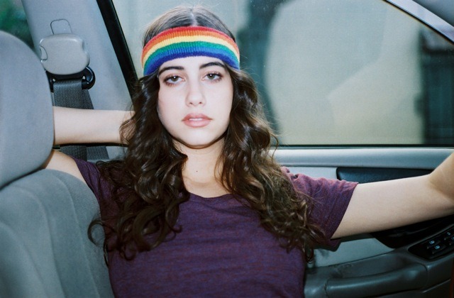 americanapparel:  Taylor wearing the Rainbow Loop Terry Headband, Unisex Tri-Blend