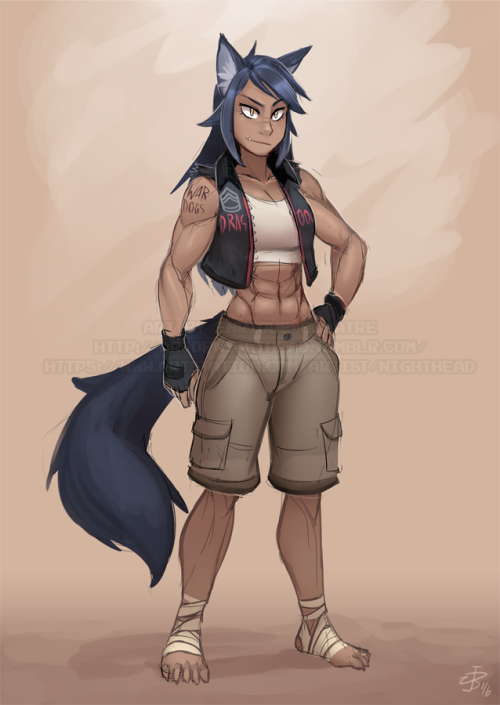 artofnighthead: artofnighthead:     Patreon Reward for Rogan, he tasked me to design this cool wolf babe we called Brooke :D   Support me on Patreon!     Day bump, posted this super late yesterday 