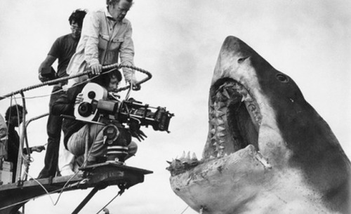 yodaprod: Tournage “Les Dents de la mer”, Steven Spielberg (1975)On the set of &ldq