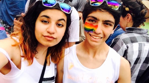 desilgbtqia:When a Pakistani and a Persian go to pride all you get is fabulousness