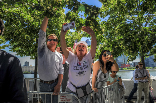 Hillary Clinton delivers her campaign kickoff speech at Roosevelt Island, June 13 2015