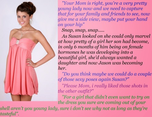 tammys-tg-world:  Part 2. With a Little Help from Mom