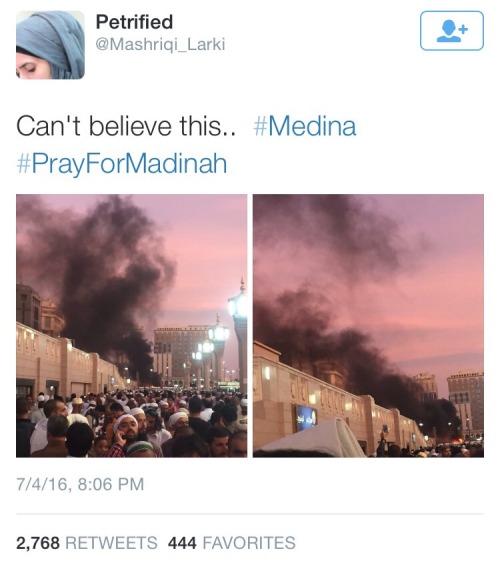yonaks:#PrayForMadinah After this, I can’t comprehend the mindset that still indicates ISIS has anyt
