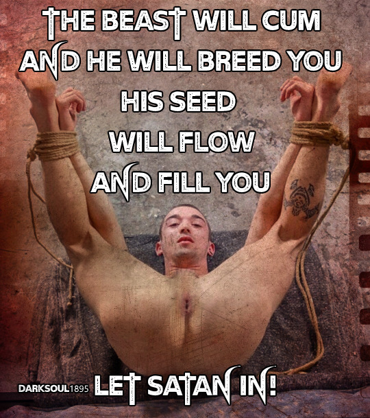 satanshivwhore: darksoul1895:  darksoul1895: cum follow me to Satan ….   cum with