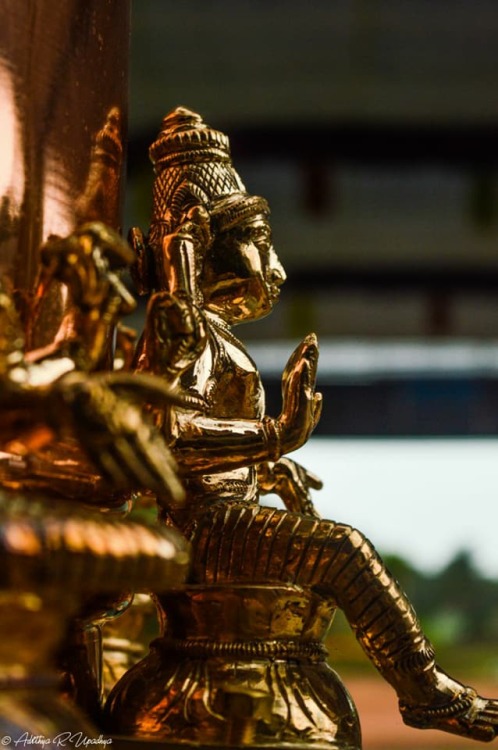 Devata at Dhwaja Stambha, photo by Adithya R. Upahya, Karnataka